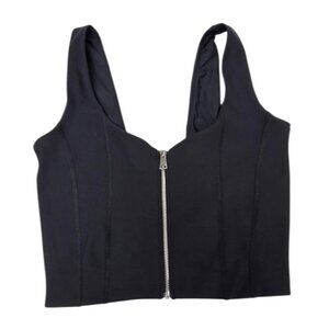Abercrombie & Fitch YPB Zip Up Crop Top, Athletic, Tank, Gym, Size Medium